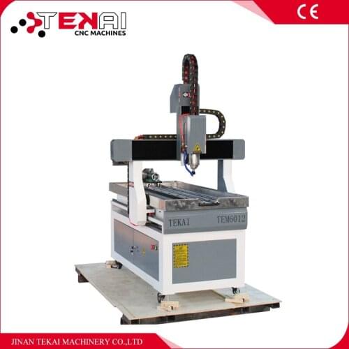 Chinese High Quality Mini Desktop CNC Router 6012 4 Axis CNC Advertisement Machine Wood Carving CNC Router