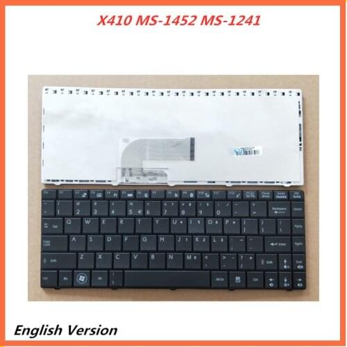 Laptop English Keyboard For MSI X410 MS-1452 MS-1241 notebook Replacement layout Keyboard