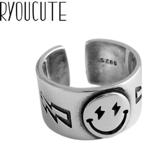 Luxury Fancy Smile Face Rings For Women Wedding Statement Jewelry Valentines Gifts Lover Finger Ring aneis