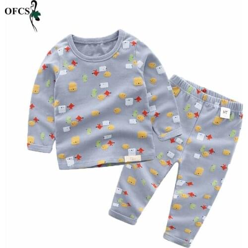 Girls Clothing Pants Set Boy Outfits For Girl Pajamas Sets Kids Suit Boys Child Like The Lovely Cotton Printing Sleepwear Suit