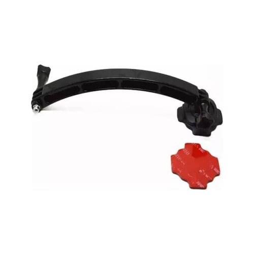 Motorcycle Cycling Helmet Extension Arm Kit 360 Rotation Mount Base for GoPro Hero 5 6 4 Yi 4k SJ4000 Sports camera accessories