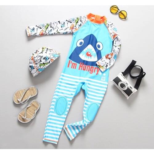 Swimsuit for Boy UV Protection Bathing Suit Child Long Sleeve Children Swimming Suit Toddler Baby Boy Kids Swimwear One Piece
