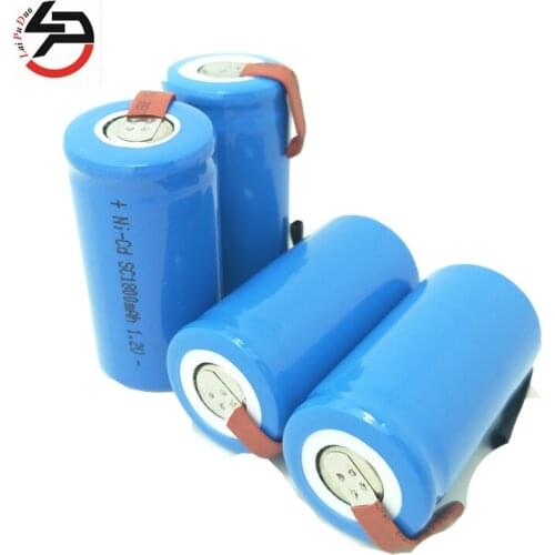 Laipuduo 4pcs SC Rechargeable batteries 1.2v 1800mah SC power bank 1800mah SC accumulator SUB C battery