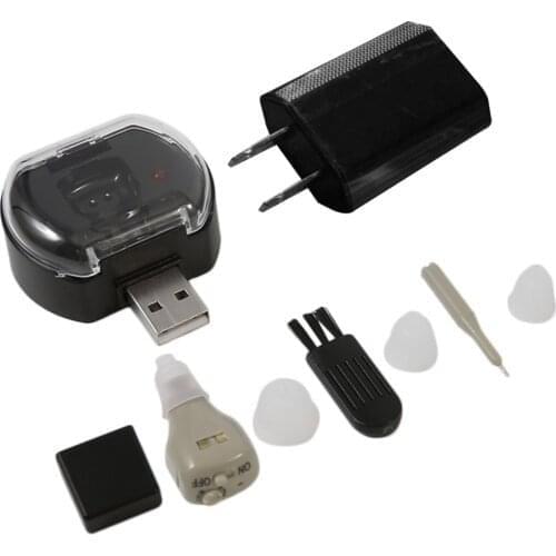 Mini Rechargeable Hearing Aid Digital BTE Hearing Aids Adjustable Tone Sound Amplifier Portable Deaf Elderly digital Hearing Aid