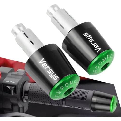 Motorcycle 7/8'' 22MM CNC Handlebar End Moto Grip End Plus FOR KAWASAKI VERSYS 2006 2007 2008 2009 2010 2011 2012 2013 2014-2018