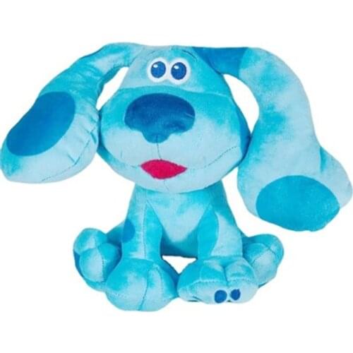 Cartoon blue spotted dog pink spotted dog alarm clock mailbox plush toys childrens birthday gift