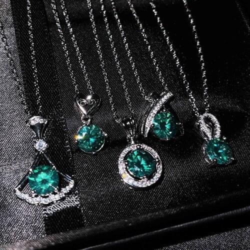 2021 New Trend Skirt Necklace Pendant 31 Styles Options Inlay Dazzling AAA Cube Zircon Fine Jewelry For Women Wedding Engagement