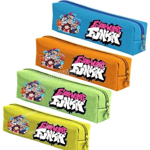 Friday Night Funkin Cartoon Print Pencil Cases School Supplies Kawaii Anime Stationery Pencil Bags Storage Pencilcase Kids Pouch