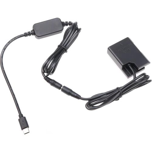 FOTGA EN-EL14 Dummy Battery Adapter +Type C Cable for Nikon D3100 D3200 D3400 D3500 D5100 D5200 D5300 D5400 D5500 D5600 P7000