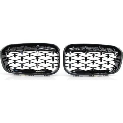 Fit For BMW F20 F21 1 Series 2014 ON LCI Front Kidney Grill Diamond Edition Grilles