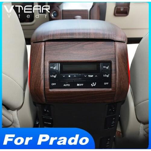 Vtear For Toyota LAND CRUISER Prado 150 armrest rear Anti-scratch Trim Car interior air outlet cover accessories styling parts