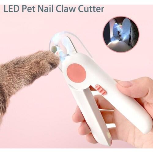 LED Pet Nail Claw Cutter Dog Grooming Scissors Cats Nails Clipper Trimmer Nail Clippers Pet Claw Nail Supplies