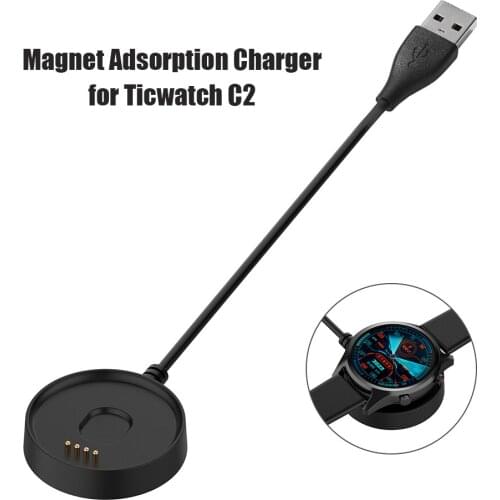 100cm USB Charger Base Cradle Smart Watch Charging Dock Power Adapter Cable Line Watch Accessories for Ticwatch C2