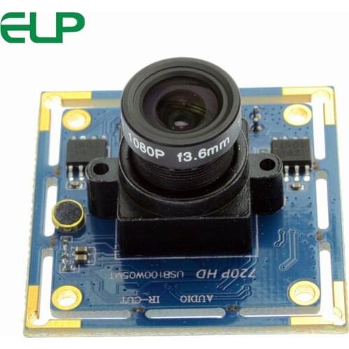 ELP Mini 720p Webcam USB Camera Module 1.0Megapixel CMOS OV9712 HD Free driver industrial Camera for Machine Vision, 3D Printer