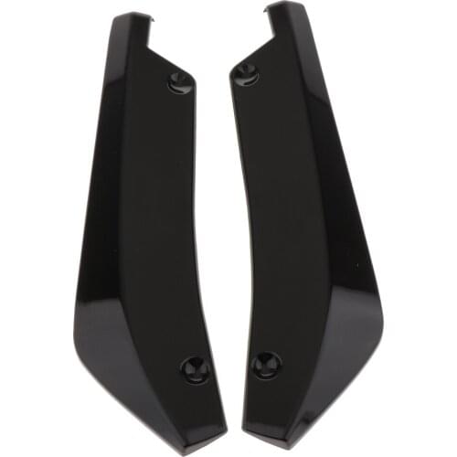 1 Pair Rear Bumper Spoiler Spat Valance Lip W/ Screws for Universal Car