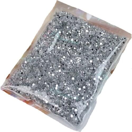 1 bag About 20000pcs ss6 2mm 12color Acrylic DIY 3D Nail Art Glitter Rhinestones Decoration Manicure Tips