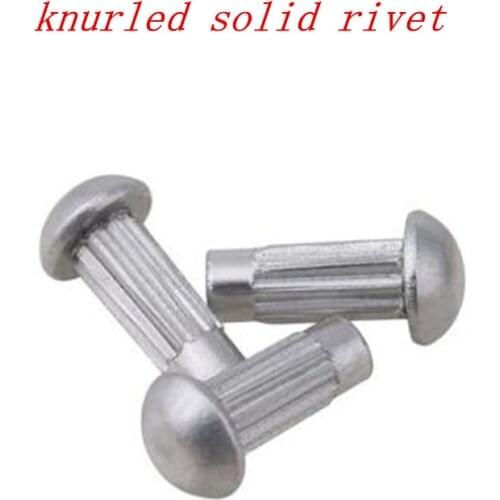 200Pcs GB827 M2 M2.5 M3 Knurled Solid Aluminum Rivets For Name Plate