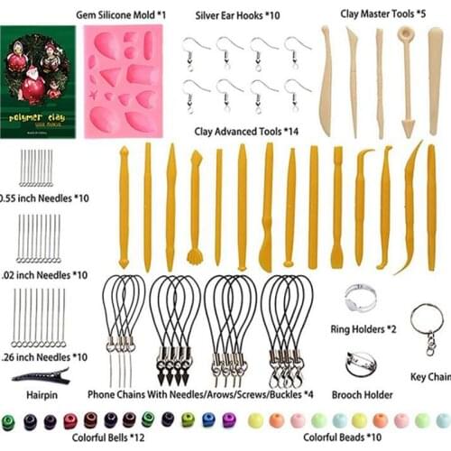 24 color/set Colourful Light Clay Air Dry Modelling Clays Polymer Plasticine DIY Soft clay jewelry Material package Storage Box