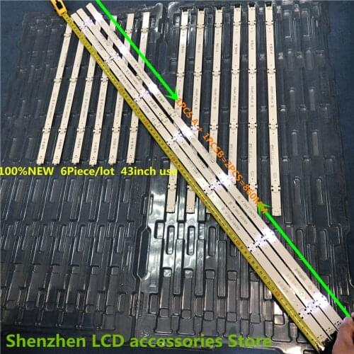 6piece/lot BACKLIGHT SET FOR LG 43 inch use LG 43LH570V 43" LED TV 43LH51_FHD_A S 43LH51_FHD_B S 100%NEW