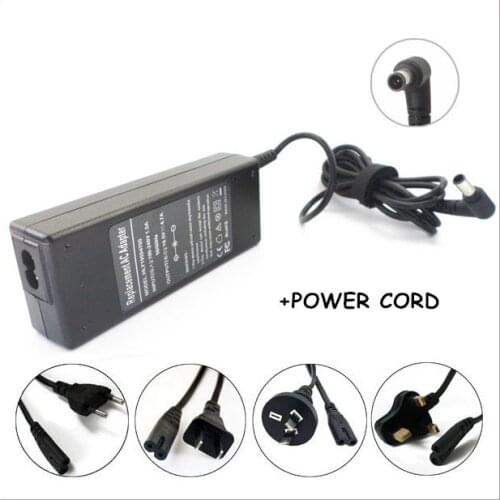 90W Laptop AC Adapter Charger For Netbook Sony Vaio vgn-nw150j vgn-nw240f vgn-nw240f/w vgn-nw265f VGP-AC19V31 VGP-AC19V32