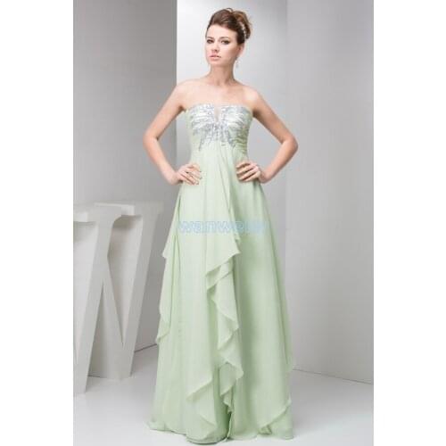 Free shipping 2016 new design hot sale plus formal brides maid beading chiffon custom size long elegant sexy Graduation Dresses