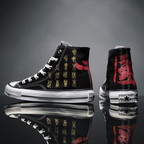 Black canvas sneakers mens man espadrilles top white for male Shoes Sneakers breathable Casual Fashion slip zapatos mens high