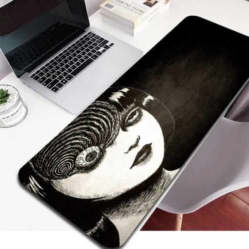 Junji Ito Laptop Gaming Mice Mousepad Free Shipping Large Mouse Pad Keyboards Mat Anime Mouse Pad Pc Gamer 40X80cm Mausepad