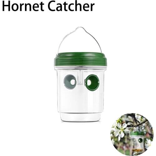 New Bee Hornet Trap Catcher Beekeeping Tools Apiculture Equipment Led Solar Powered Fly Trap Outdoor Plastic Insect Catcher