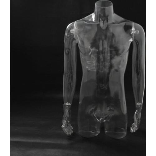 New Fashionable Men Mannequin High Quality Transparent Male Mannequin Made In China