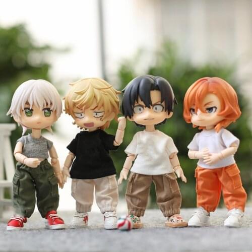 Ob11 baby clothes overalls pants Molly baby clothes GSC solid 12 points BJD pants