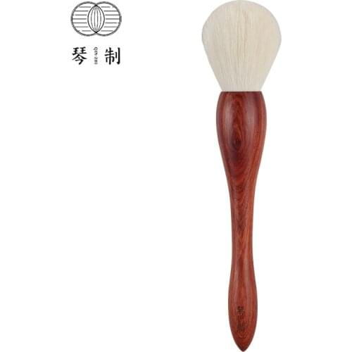 QINZHI Professional Handmade Make Up Brush Round Face Powder Brush Soft Saikoho Goat Hair Makeup Brushes