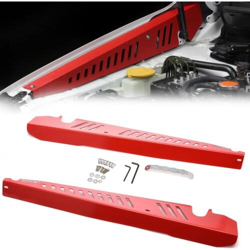 RJSPHH Red black Aluminum Fender Shrouds for Subaru 2015-2020 WRX & 11-14 WRX
