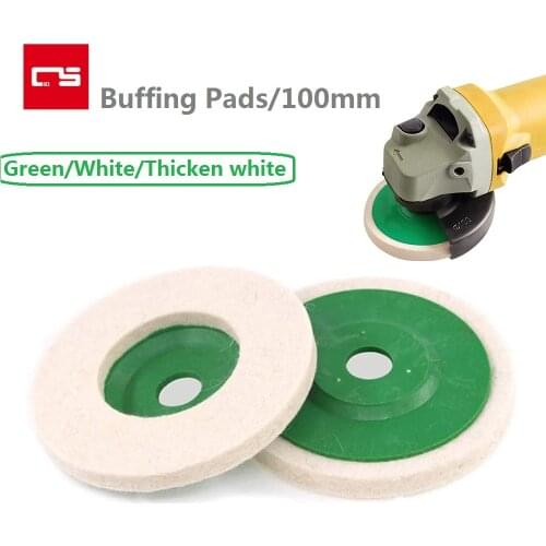 Wool Polishing Wheel 4 Inch 100mm Buffing Pads for Angle Grinder Wheel Disc Polish Automobile Metal Marble Glass Ceramics Wood