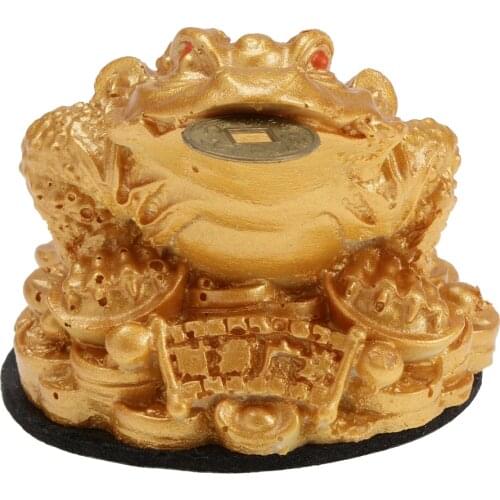 Lucky Money 3 Legs Toad Frog Chinese Feng Shui Decor Figurine Decor Car Dashboard Decor Ornament