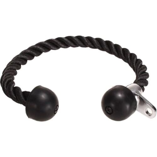 Tricep Rope Abdominal Crunches Cable Attachment Pull Down Laterals Biceps Training Fitness Equipment Body Building Gym Pull Rope