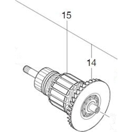 Armature 510229-5 220-240V Rotor For Makita M9400B