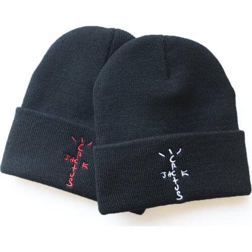 Astroworld Cosplay Embroidery Knitted Hat Wool Cap Cactus JACK Hip Hop Casual Punk Street Style Hedging Cap Adult COS Hat