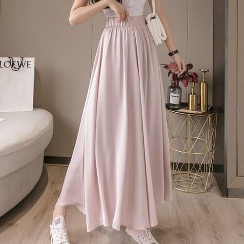 Korean Loose 2021 Summer Pants Womens Wide Leg Pants Culottes High Waist Casual Pants For Women Trouser Suits Black Pants