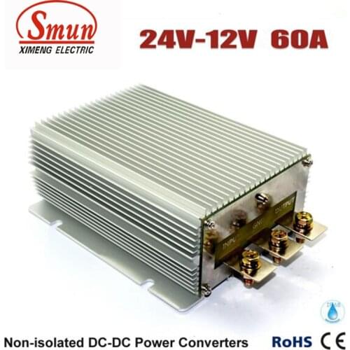 24VDC to 12VDC 60A 720W Step Down DC-DC Converter Car Power Supply With CE RoHS Approved