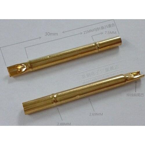 50pcs 2.7MM Probe Sleeve R156-4S Test Needle Seat 2.36MM Probe Welding Wire 4MM Needle Probe Sleeve