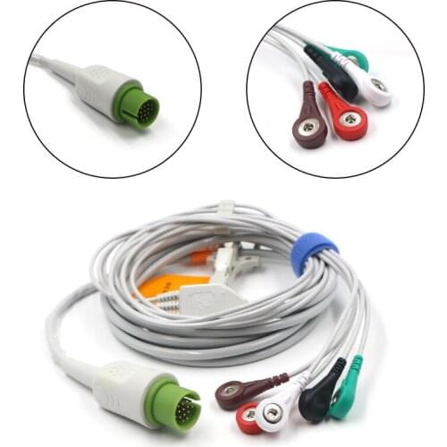 Quick shipping!!BERRY 2019 Spacelabs 15 Pins ECG Cable 5 lead