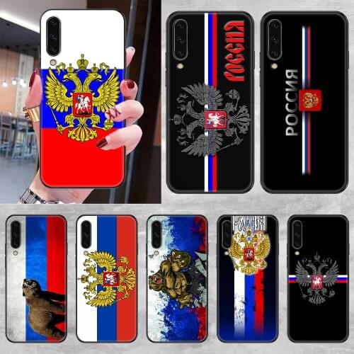 Flag of Russia Phone case For Samsung Galaxy A 3 5 7 8 10 20 21 30 40 50 51 70 71 E S 2016 2018 4G black silicone shell luxury