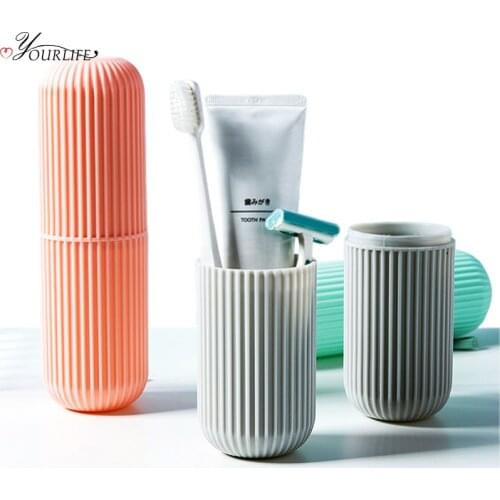 OYOURLIFE Portable Travel Toothbrush Case Outdoor Toothbrush Toothpaste Dust-proof Protect Container Bathroom Tooth Brush Cover