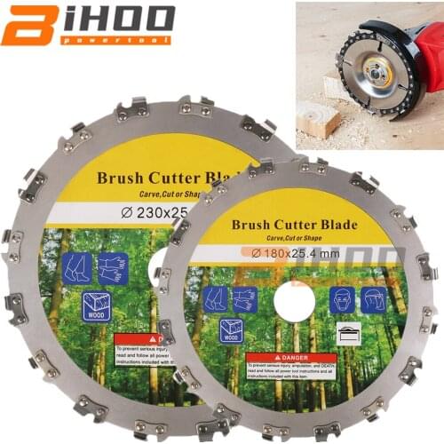 7inch/9inch Chain Grinder Chain Saws Disc Woodworking Chain Plate Tool Multi-Functional Wood Carving Disc Angle Grinding Tool