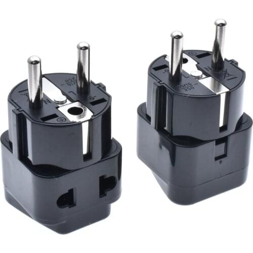 Euro Travel adapter,Worldwide AC Plug to Schuko plug,CEE7/7 to Universal Outlet Socket,European