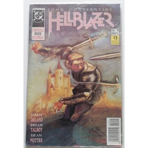 HELLBLAZER ANNUAL No. 1, DC COMICS, EDITORIAL ZINCO, 1990, 1ª ED. Spanish, author JAIME DELANO, COMIC BOOK