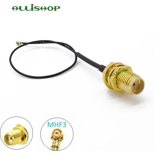 MHF3 IPEX U.FL IPX to SMA Female Pigtail Cable for Mini PCI 0.81mm M2 Card Intel WIFI Wireless Board