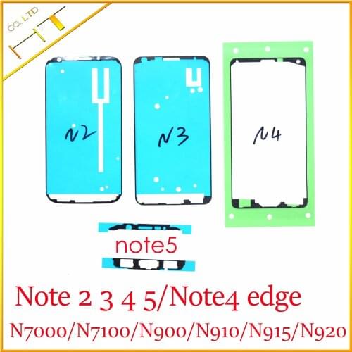 50pcs Adhesive Glue Sticker Front Housing LCD Screen Frame for samsung Galaxy Note 2 3 4 5 8 edge N7100 N900 N910 N920 N915 N950