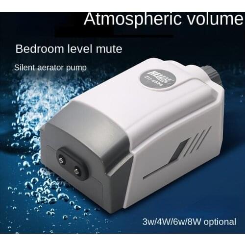 Air pump aquarium quiet 110/220v 3w 4w 6w 8w Silent fish breeding oxygen pump air feeahner pump fish Fish tank accessories