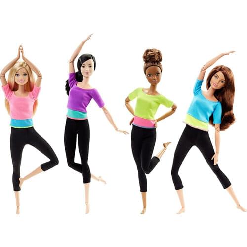 Original Classic Barbie Made To Move 22 Jointed Dolls for GIrls Articulated Genuine Brand Christmas Birthday Gifts Kids Toys